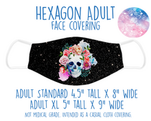Load image into Gallery viewer, Face Covering Floral Skull
