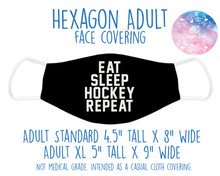 Load image into Gallery viewer, Face Covering Hockey Eat Sleep Repeat
