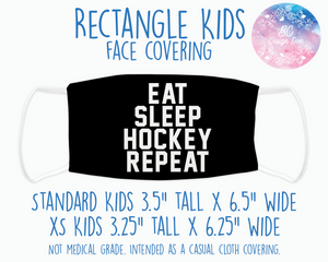 Face Covering Hockey Eat Sleep Repeat