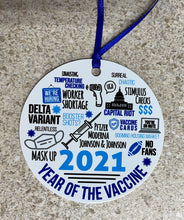 Load image into Gallery viewer, 2021 Year of The Vaccine Commemorative Ornament
