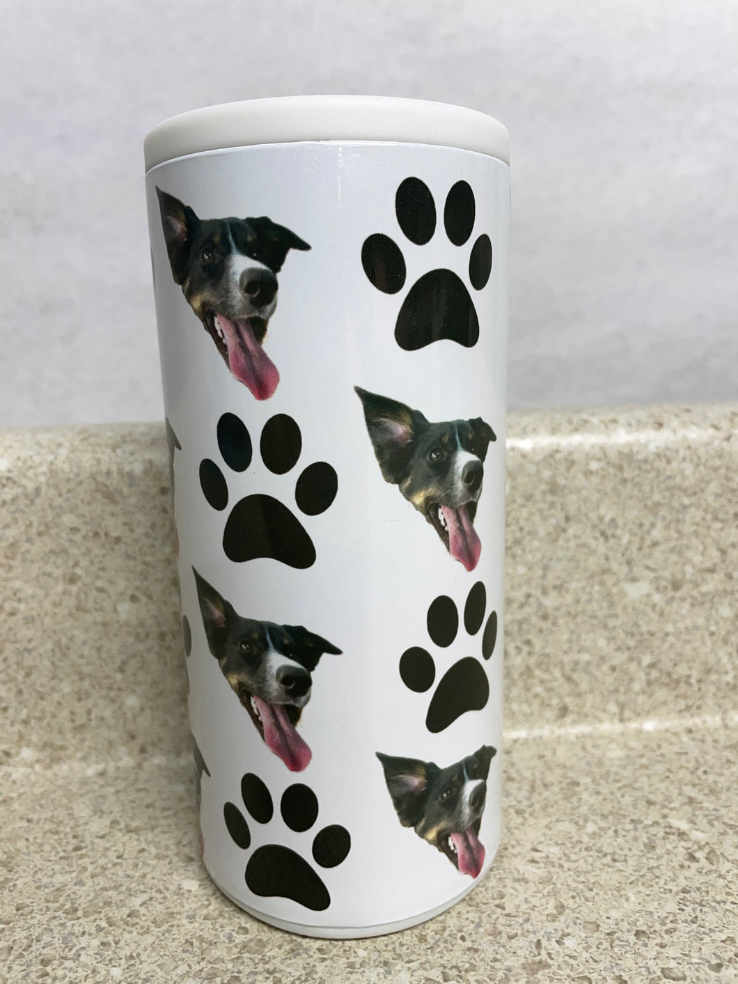 Custom Face Slim Stainless Steel Can Cooler
