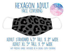 Load image into Gallery viewer, Face Covering Leopard Print Black Grey
