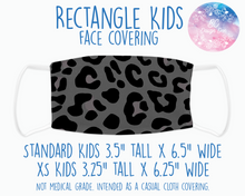 Load image into Gallery viewer, Face Covering Leopard Print Black Grey
