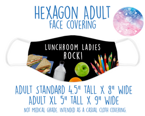 Face Covering Lunchroom Ladies Rock