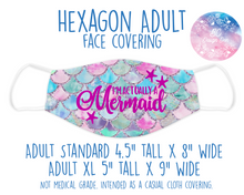 Load image into Gallery viewer, Face Covering Mermaid Actually
