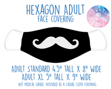 Load image into Gallery viewer, Face Covering Mustache White
