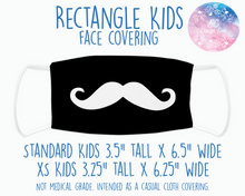 Load image into Gallery viewer, Face Covering Mustache White
