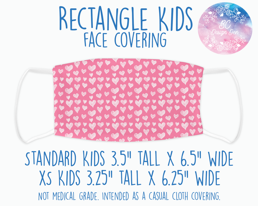 Face Covering Pink Hearts