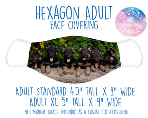Face Covering Puppy German Shepherd