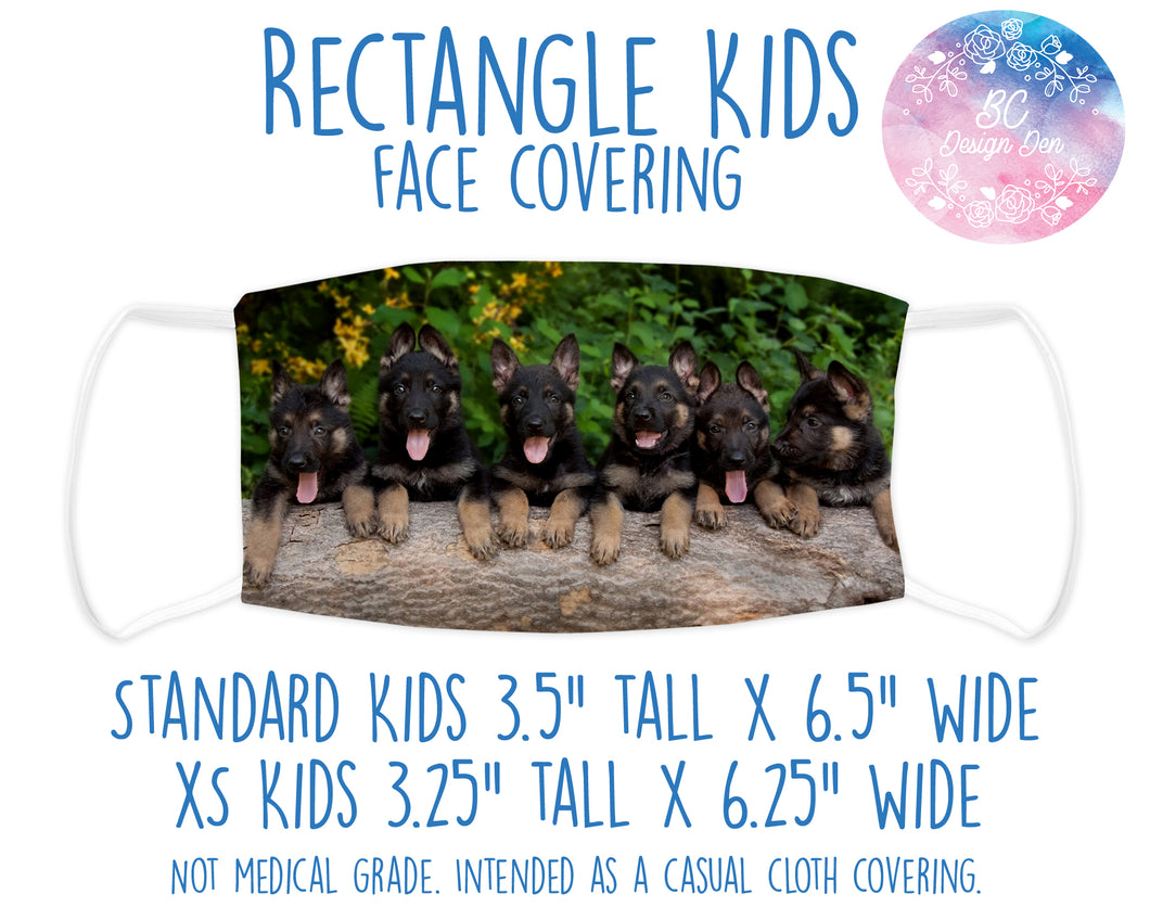 Face Covering Puppy German Shepherd