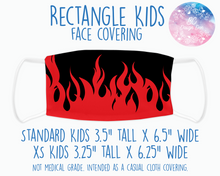 Load image into Gallery viewer, Face Covering Red Flames
