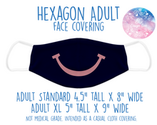 Load image into Gallery viewer, Face Covering Smile Pink and Navy
