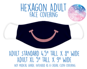 Face Covering Smile Pink and Navy