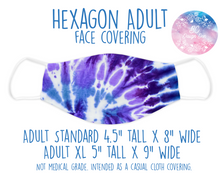 Load image into Gallery viewer, Face Covering Tye Dye Blue Purple
