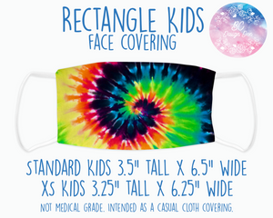 Face Covering Tye Dye Rainbow