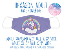 Load image into Gallery viewer, Face Covering Unicorn Purple
