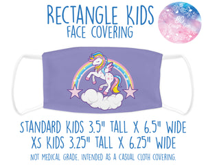 Face Covering Unicorn Purple