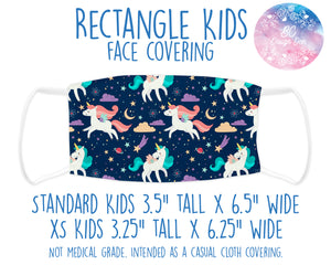 Face Covering Unicorn Space Pattern