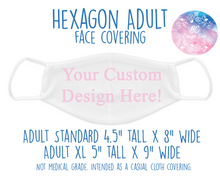 Load image into Gallery viewer, Face Covering Custom Design 2
